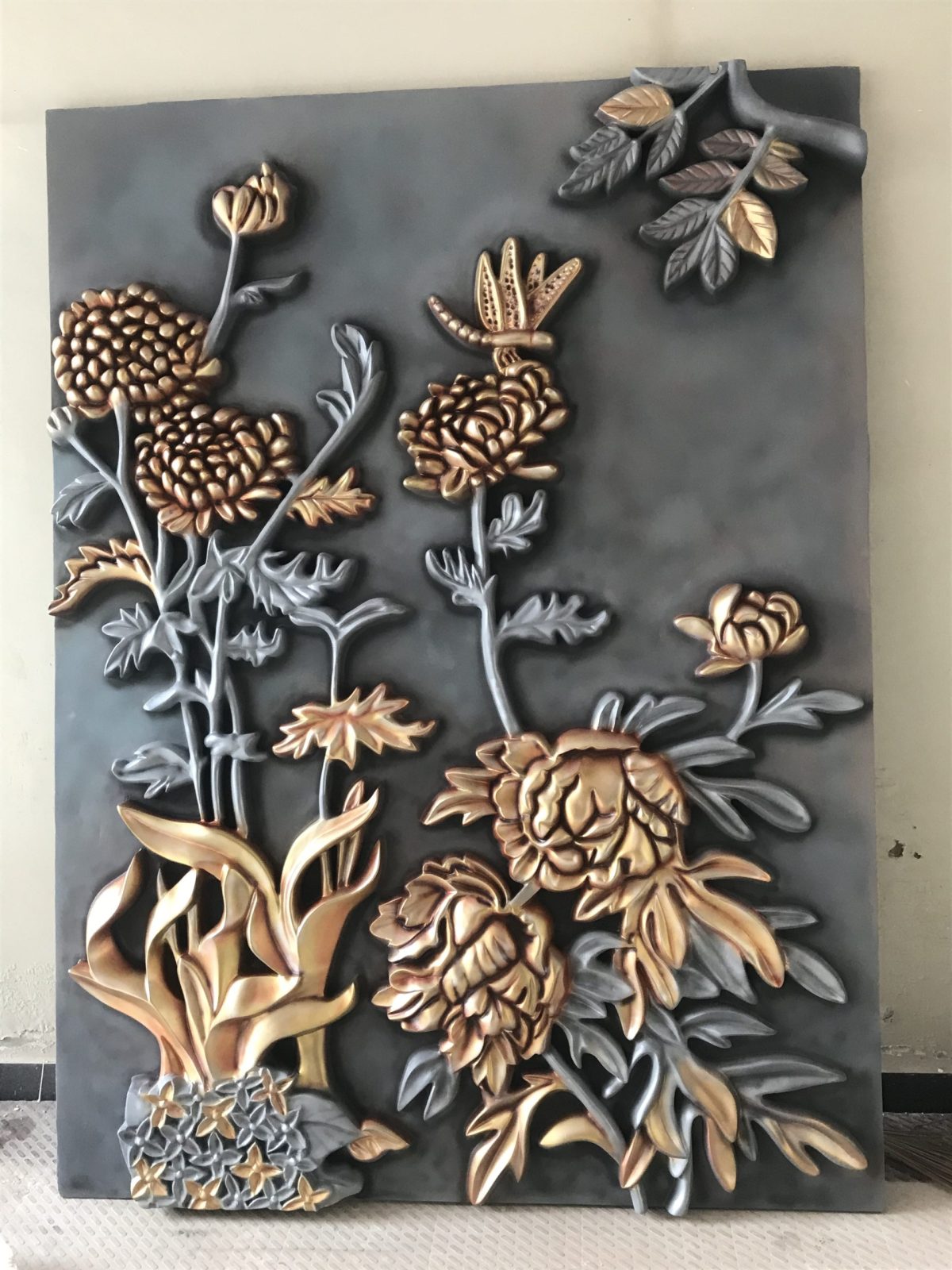 FRP 3D Floral Wall Mural