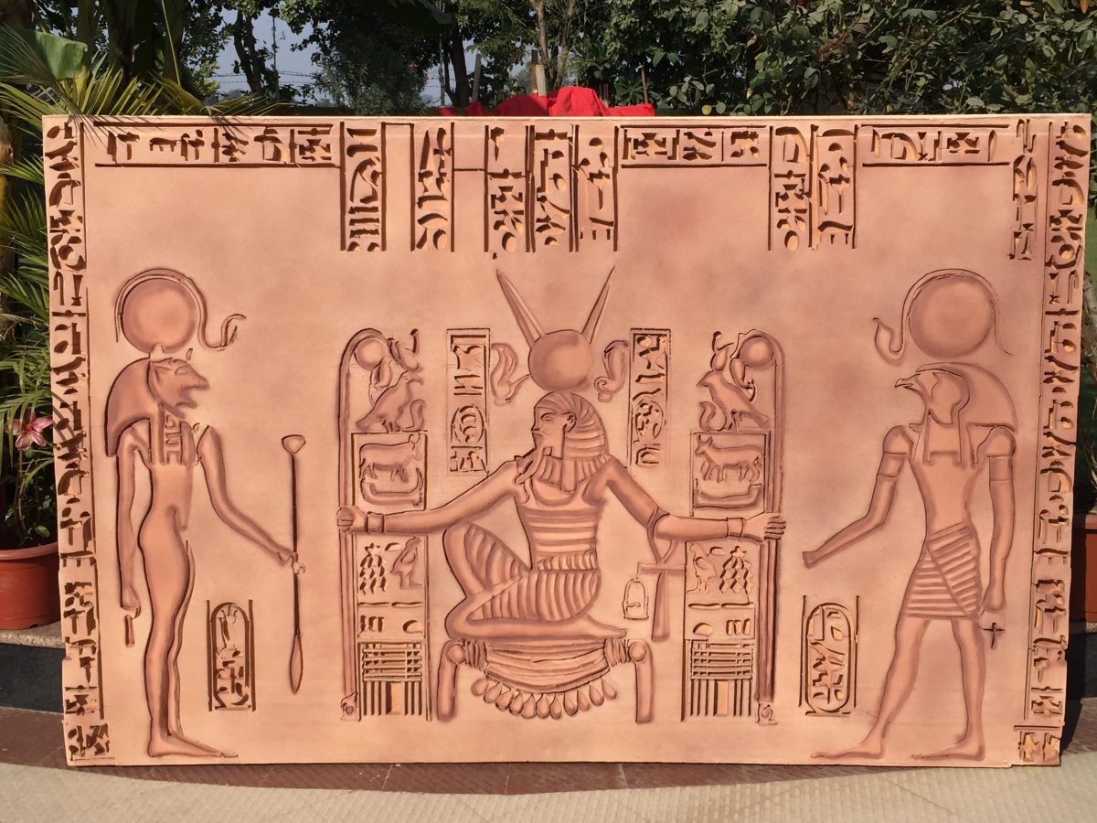 FRP Egypt Wall Theme Artwork