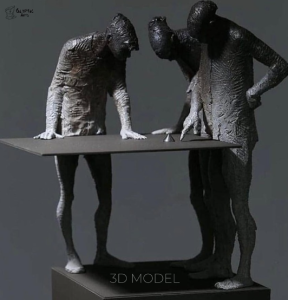 3 man FRP Sculpture
